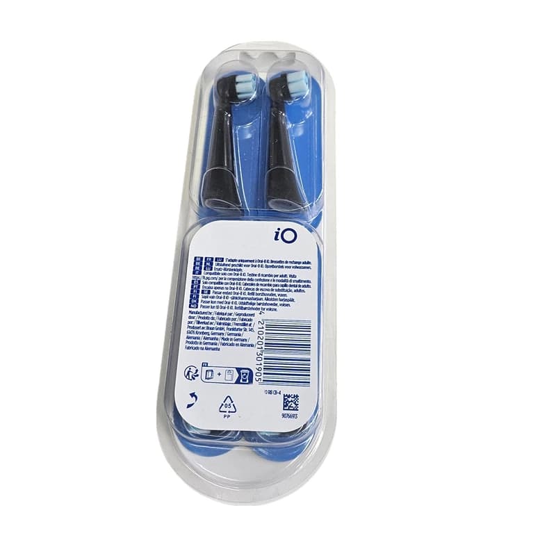 Pack of 4 original black spare heads compatible with the handles of the rechargeable electric brushes of the series I