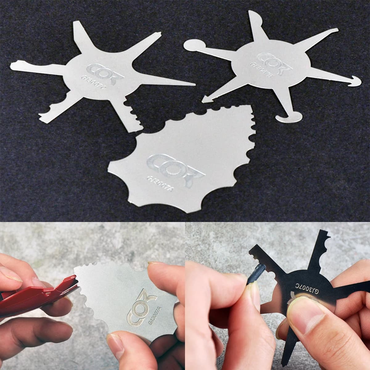 Strumenti per modellismo: Raschietto per cuciture, Raschietto per linee di pannelli, Raschietto per linee di stampi, Set di assemblaggio per kit di modellismo in scala