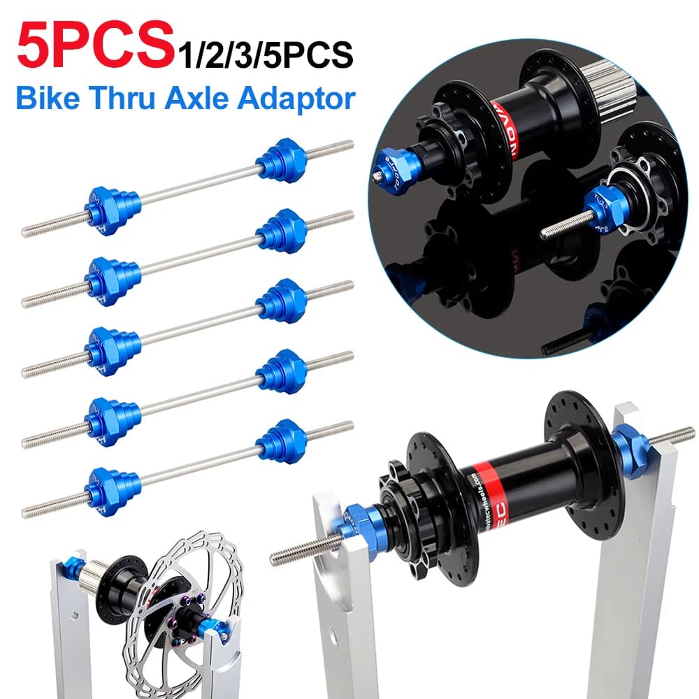 1-5 pz Bicicletta Perno Passante Adattatore Hub Convertitore per 12/15/20mm Mozzo Della Bici Rim Ruota Centratura Adattatore Del Basamento per TOOPRE Strumento di Riparazione del Mozzo
