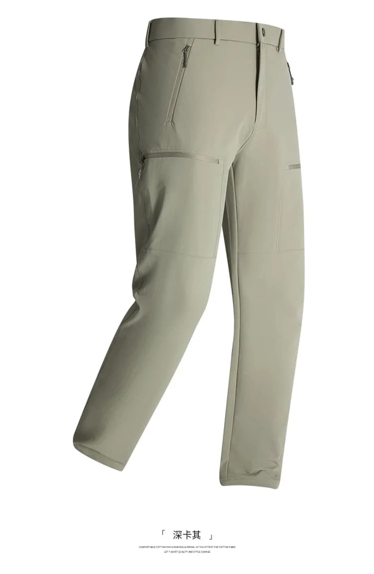 Men Outdoor Sports Pants Softshell Pants Autumn Winter New Hiking Trekking Men's Pants Windproof Water Resistant Elastic Pants