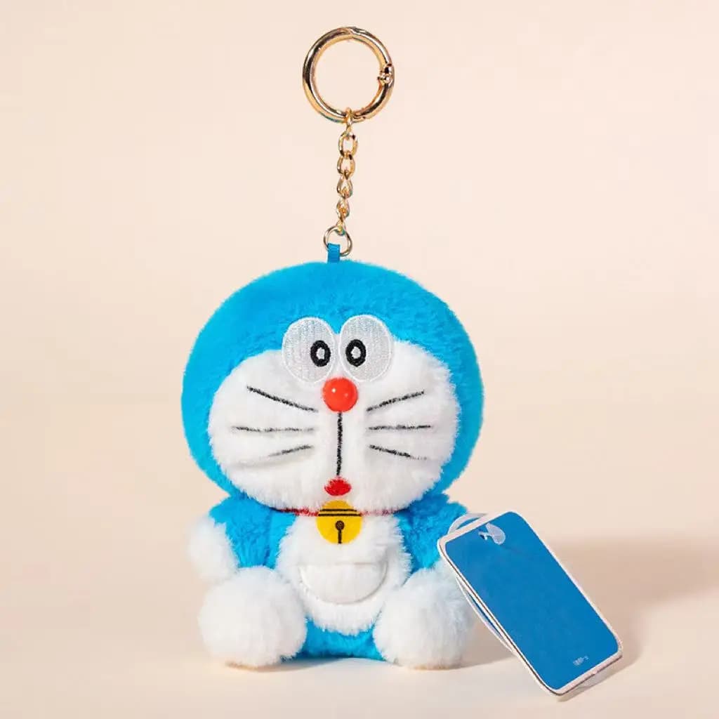 10 cm ultima serie Doraemon zaino ciondolo portachiavi riempito peluche bambola fatta a mano cartone animato anime regalo carino bambola divertente economica