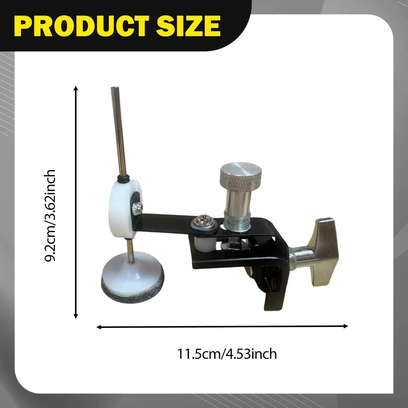 Smorzatore per Tamburo, Pad Mute per Percussioni, Accessorio con Morsetto Esterno per Rullante, Pratica Insonorizzata