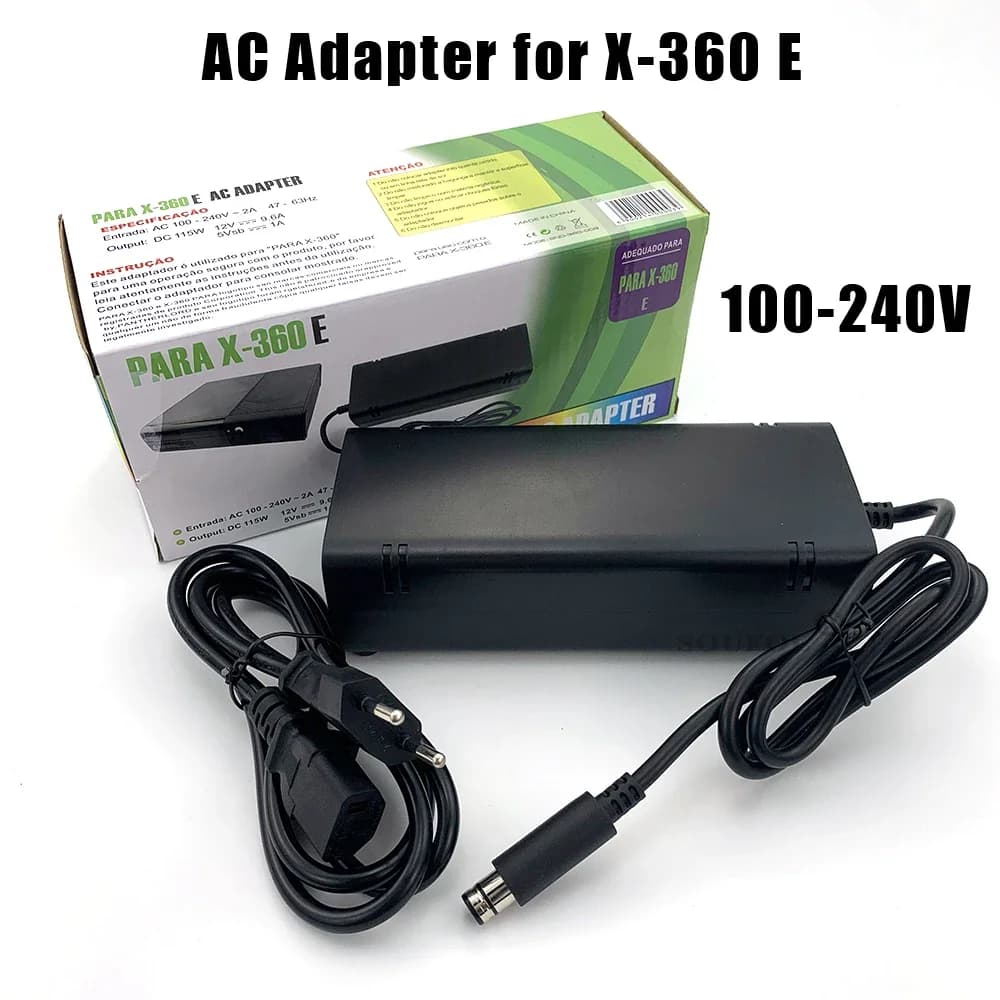US/EU/UK Spina 12V AC Adattatore Cavo di Alimentazione Caricatore per XBOX 360 E Console di Gioco 100-240V Dropshipping
