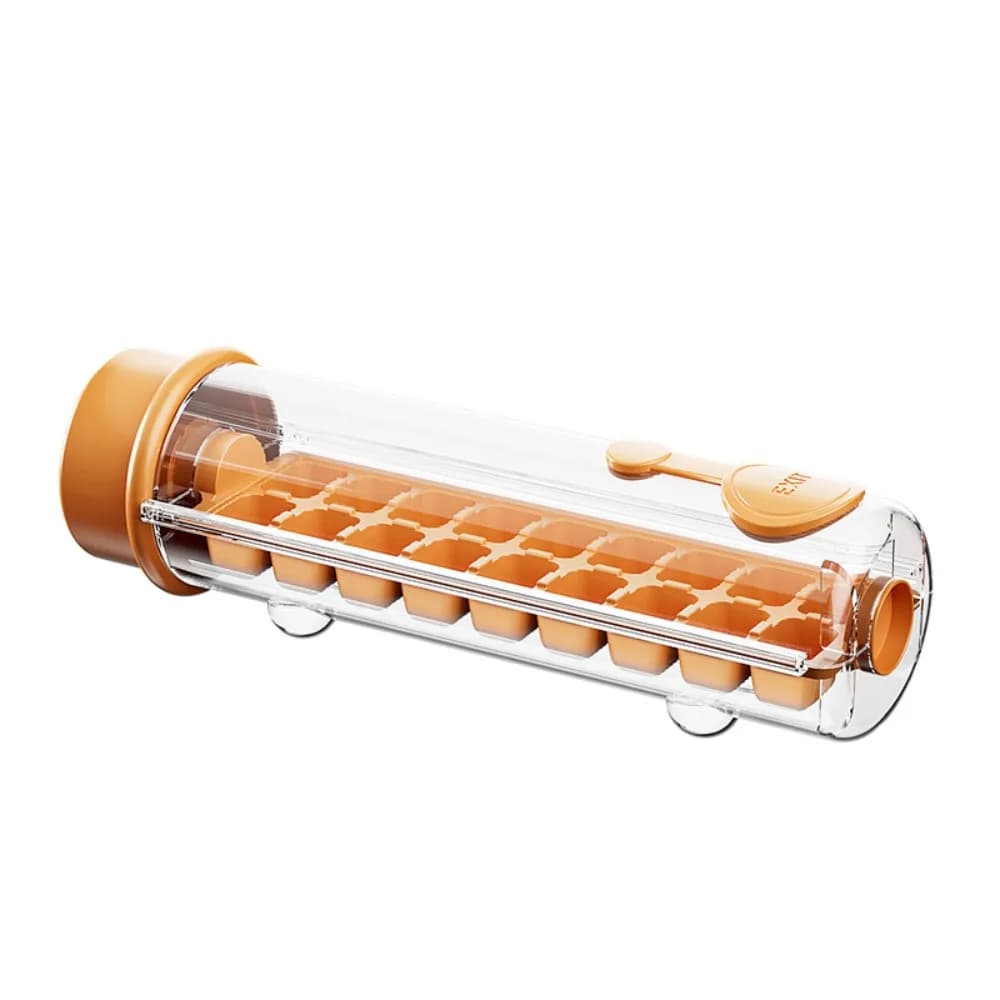Stampo per cubetti di ghiaccio Twist Release, per alimenti, salvaspazio, contenitore sigillato per la creazione di ghiaccio, facile da sformare, per borracce sportive