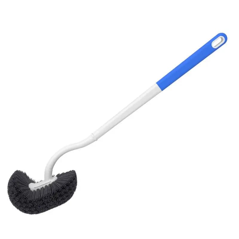 ABLA-Longhandled Toilet Brush Home Use No Dead Corners,No Need To Punch Holes Wallmounted Bathroom Longhandled Cleaning Brush