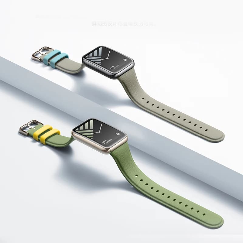 Cinturino sportivo in silicone per Xiaomi Mi Band 7 Pro Texture in pelle da polso sostitutivo per Mi Band 7Pro Accessori cinturino Lychee