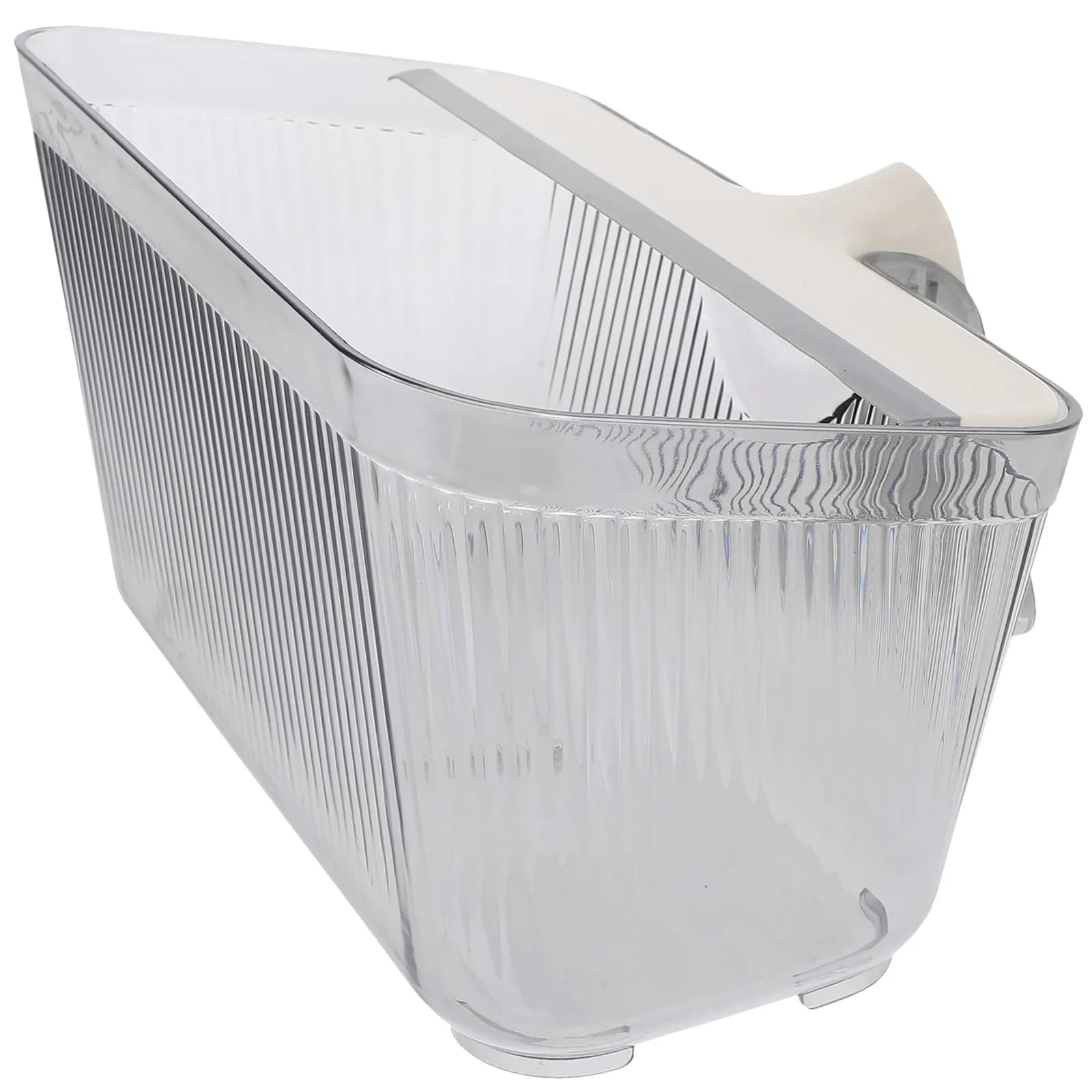 Set di 1 Cestino Multifunzionale, Piccolo Contenitore per Rifiuti da Scrivania, Contenitore per Spazzatura da Tavolo, Cestino in Plastica per Ufficio e Casa con Raschietto