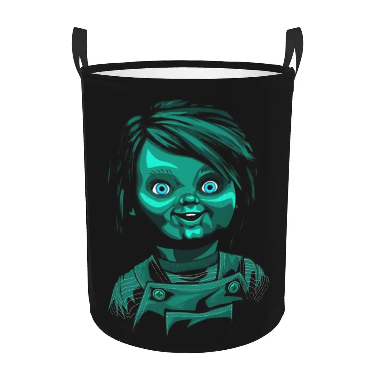Cesto per Bucato Personalizzato a Tema Child's Play Chucky, Pieghevole, per Vestiti e Giocattoli, Ispirato ai Film Horror