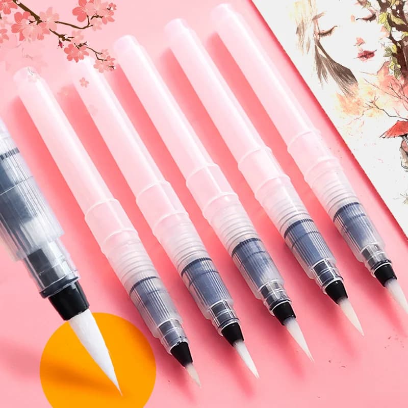 Set di 3/18 Pennelli Ricaricabili per Acquerello, Qualità Artistica, per DIY, Calligrafia, Pittura e Lettering