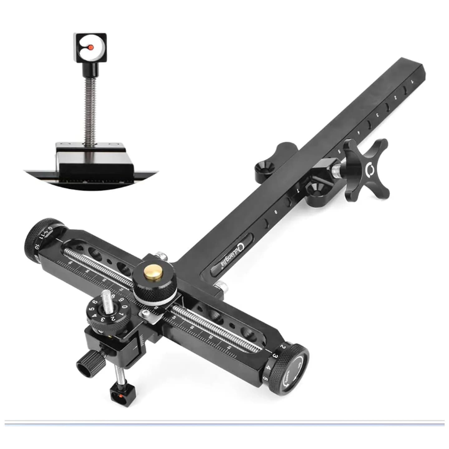 Aluminum Alloy 1 Pin Recurve Bow Sight Adjustable Archery Accessory for Hunting & Target Shooting