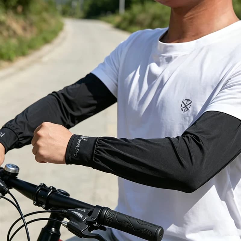 Cooling* Arm Sleeves Breathable Sun Protection Ice Slik Sleeves Summer Outdoor Sports Driving Cycling Sleeves Men Loose Arm 2026