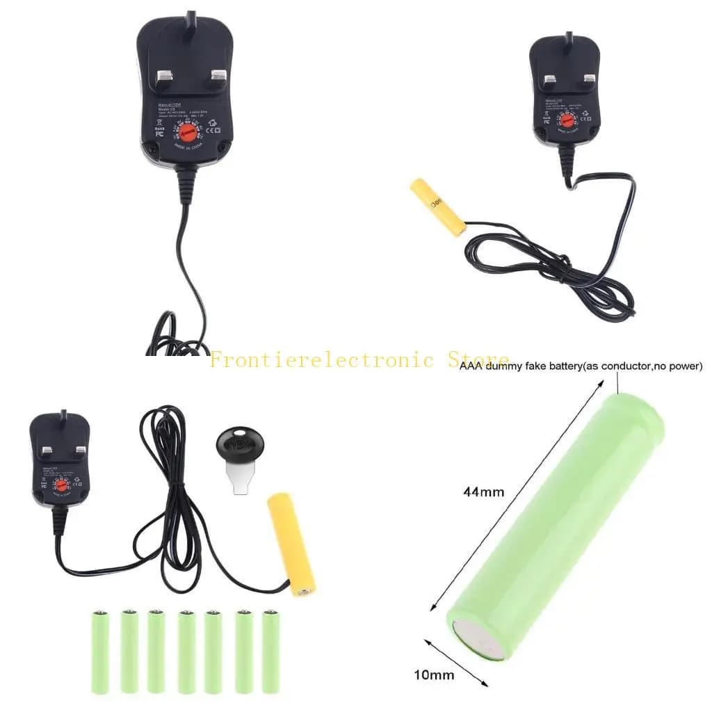 G8DB UK a AAA Cavo eliminatore batteria Sostituisci batteria da 2AAA a 8AAA per luci natalizie Walkie Talkie Cavo adattatore
