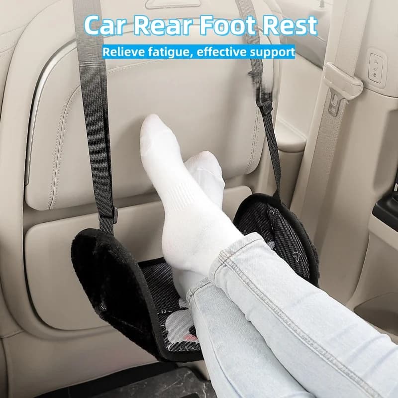 Per poggiapiedi per auto Seggiolino auto portatile Supporto posteriore Poggiapiedi Comfort Poggiapiedi per auto da viaggio