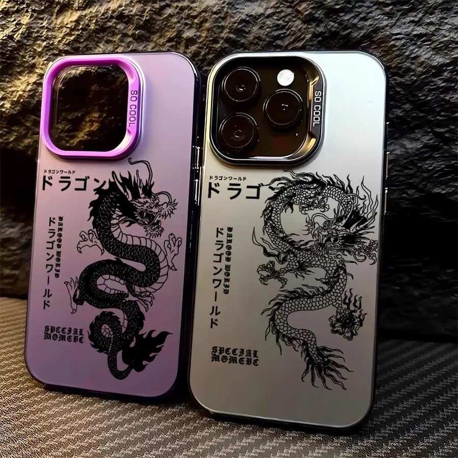 Cover per iPhone 17 Pro Max Air 13 14 Plus 16 15 11 12 Pro - Fantasia Drago Fantastico