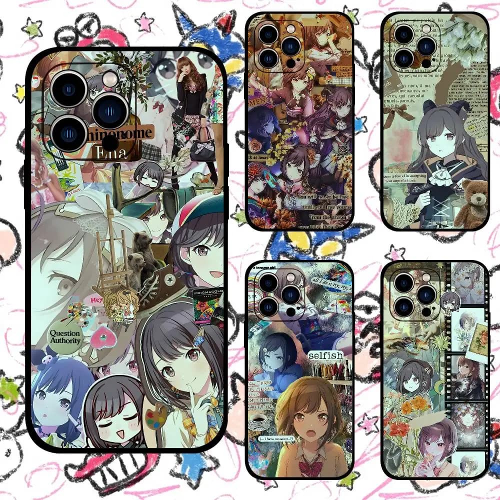 Cover per telefono Sekai Shinonome Ena per iPhone 17/16/15/13/14 Pro Max/11 Plus/X/Xr/Xs Max/12 mini
