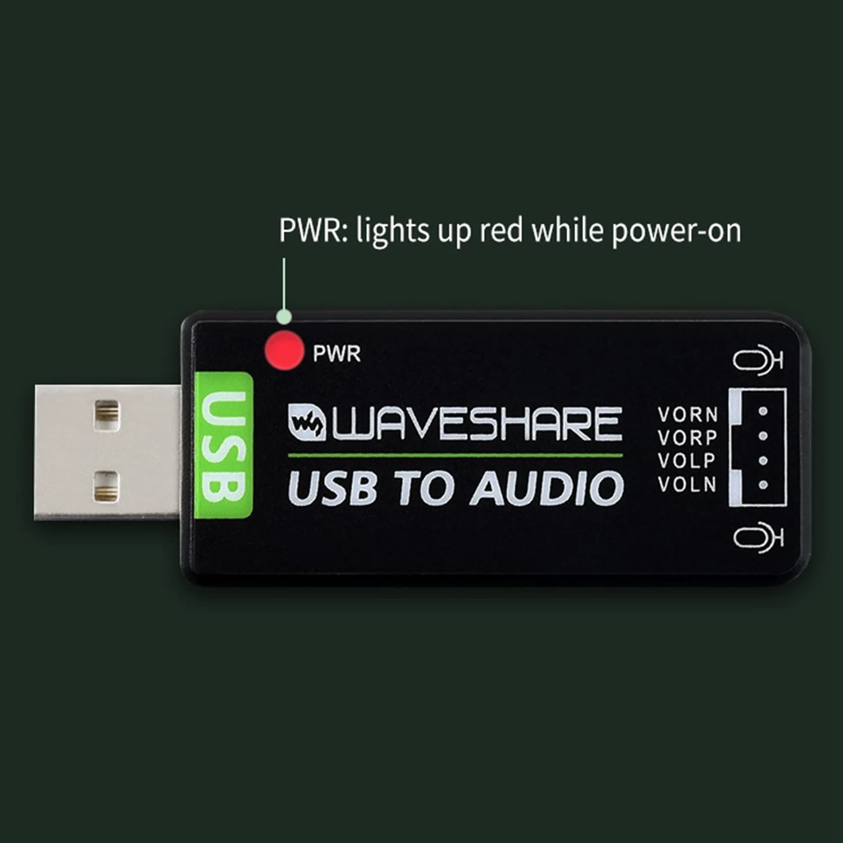USB audio card MARQ Waveshare, USB audio module, external audio converter without driver for Raspberry Pi / Jetson Nano