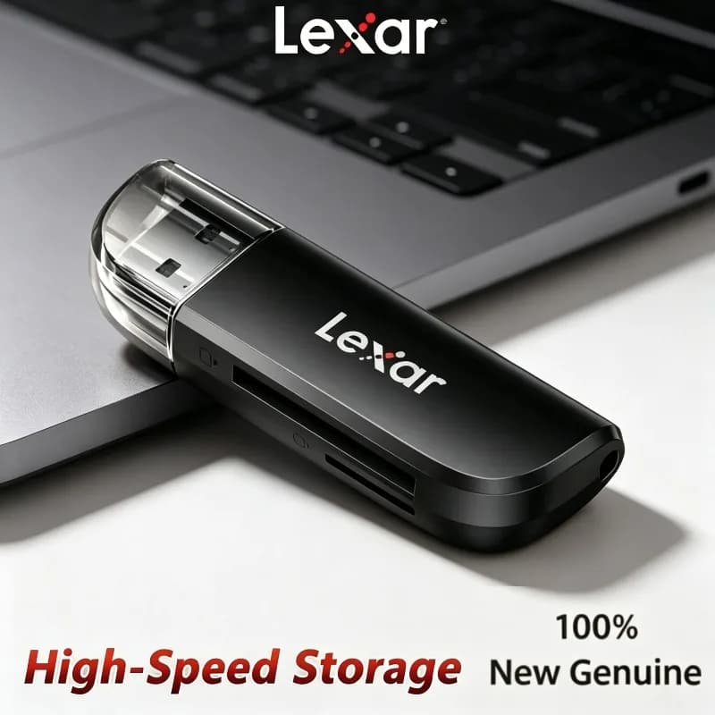 Lexar Reader 2 in 1 Dual Card Slot High Speed Read TF/SD Memory Card RW300U Cards Reader Micro Card sd USB3.2 Gen1
