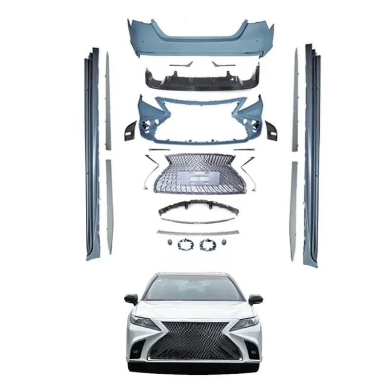 Flying Wi High Quality Facelifts Side Skirts Grille Rear Diffuser Car Front Bumper Bodykit Cam 8th 2018+