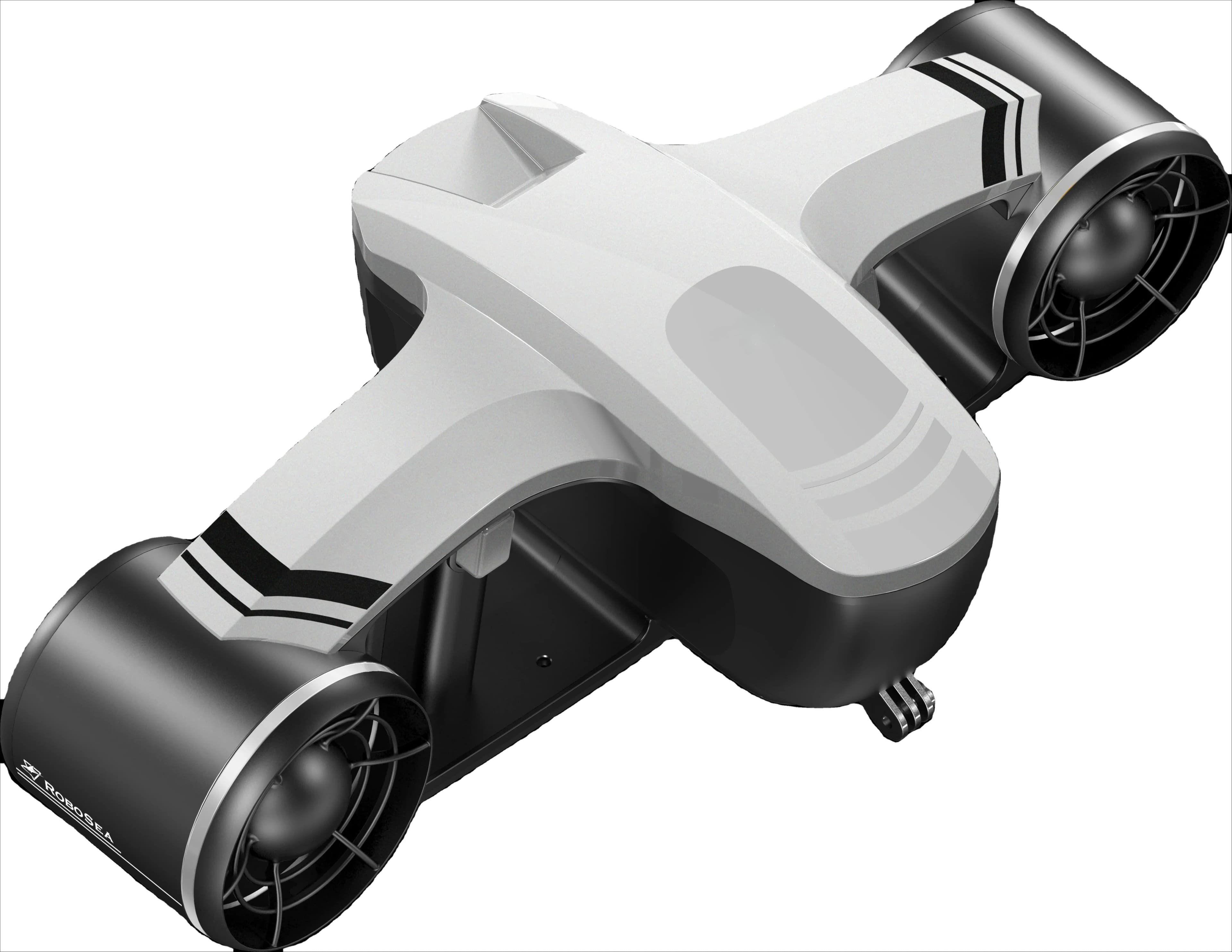 Underwater electric scooter for diving, snorkeling, diving equipment with propeller