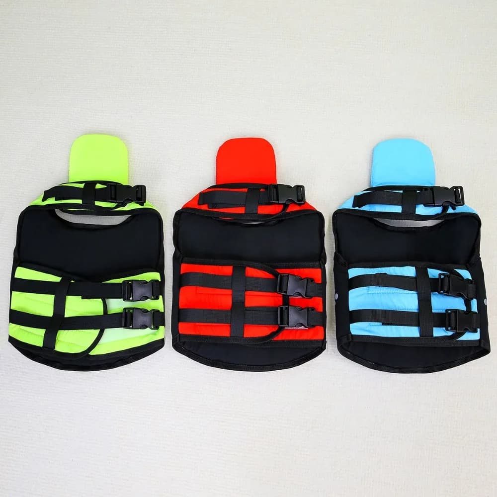 Safety Adjustable Pet Swimming Jacket High Flotation Reflective Dog Swimming Vest Breathable Pet Life Vest Drifting