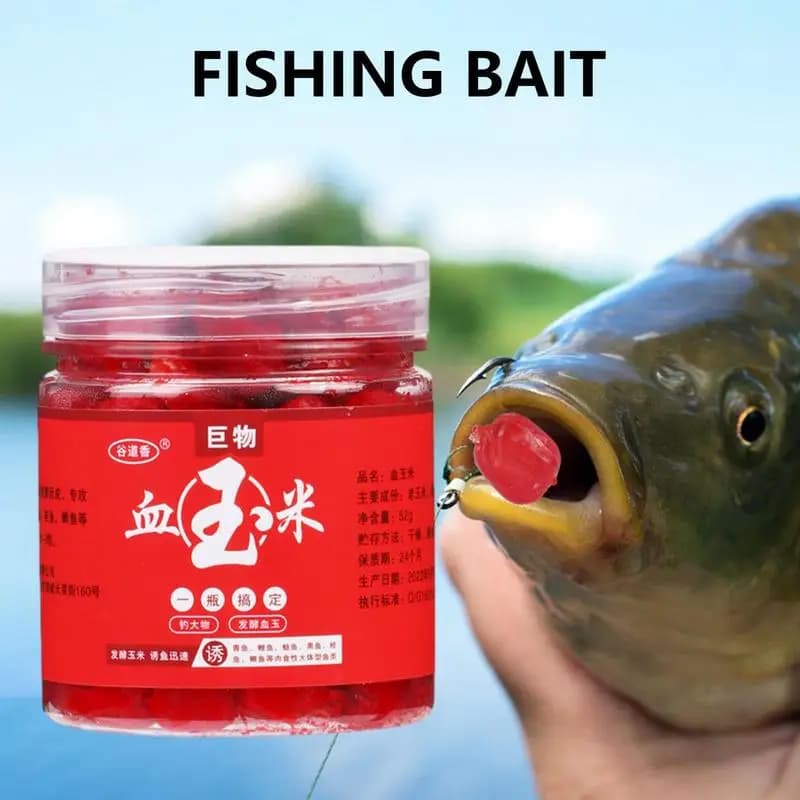 Carp Fishing Bait Fishing Attractant additive natural blood corn fish bait scent for herring trout Snakehead Tilapia Bighead