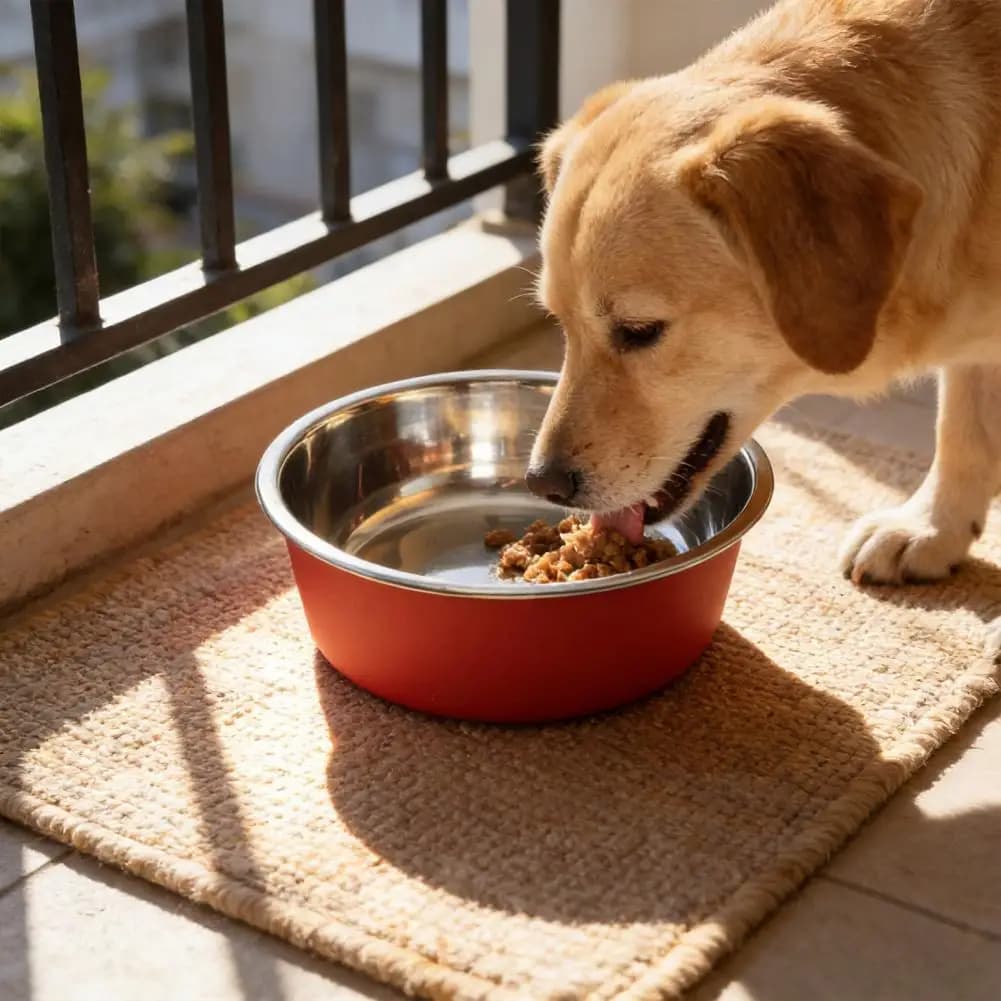 Ciotola per alimenti per animali domestici in acciaio inossidabile con fondo antiscivolo, ciotola per acqua e cibo sicura e resistente ai morsi per l'alimentazione e l'abbeveraggio di cani e gatti