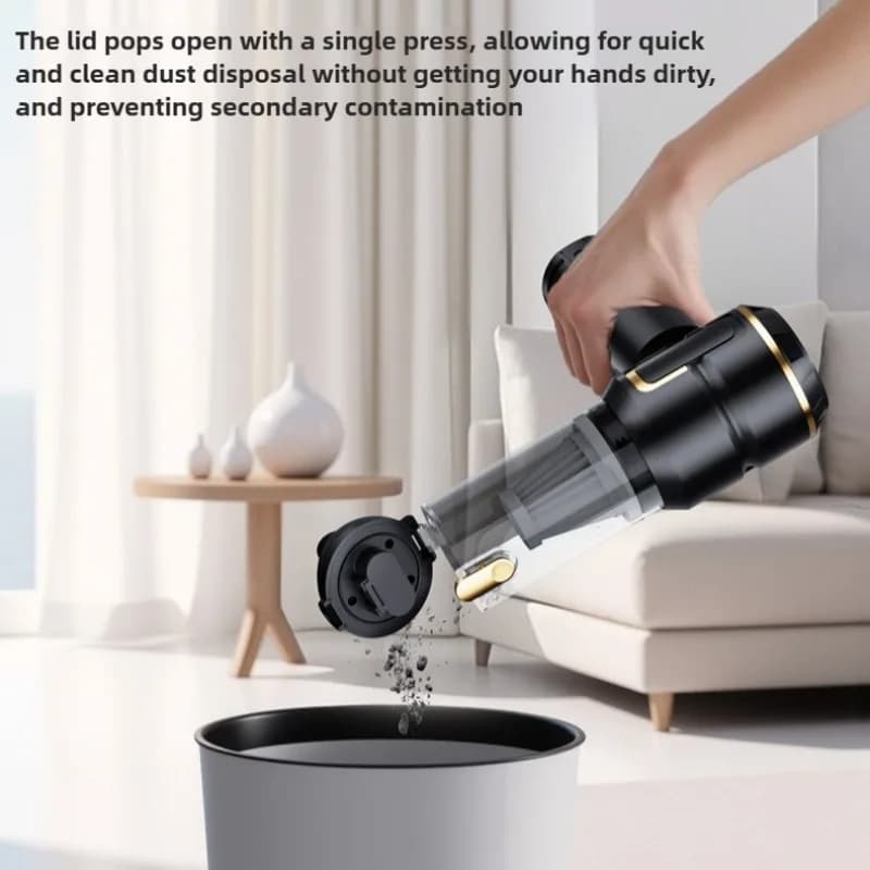 Mini Aspirapolvere per auto Forte scuzione Cordless 998000PA Potente aspirapolvere per auto senza fili Aspirapolvere portatile portatile per auto