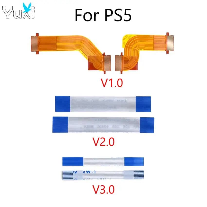 YuXi BDM-010 020 030 V1.0 2.0 3.0 LR Sinistra Destra L1 L2 R1 R2 Motore Collegare il Cavo Della Flessione Del Nastro Per PS5 Controller Scheda dei pulsanti