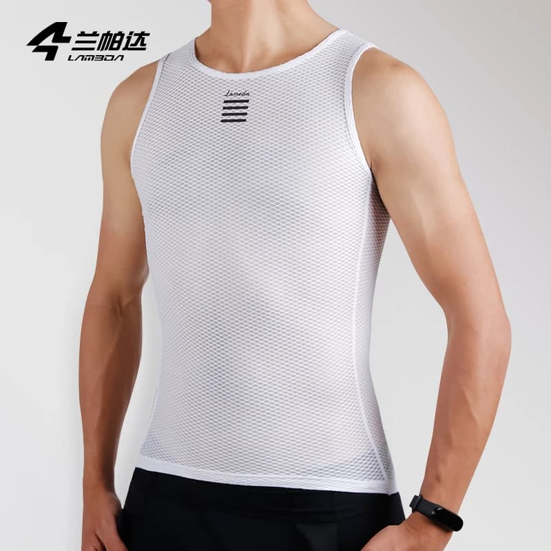 Lameda Gilet da ciclismo Camicia da ciclismo che assorbe il sudore Intimo Sottile e traspirante da uomo Abbigliamento da ciclismo Camicia a maniche lunghe corte