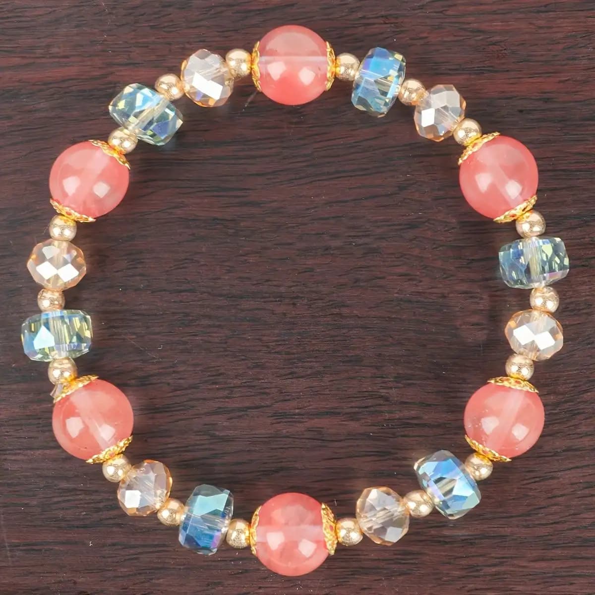 Elegante braccialetto elastico in cristallo, regalo perfetto per San Valentino per mamme, donne, persone amate, amici e familiari per sempre.