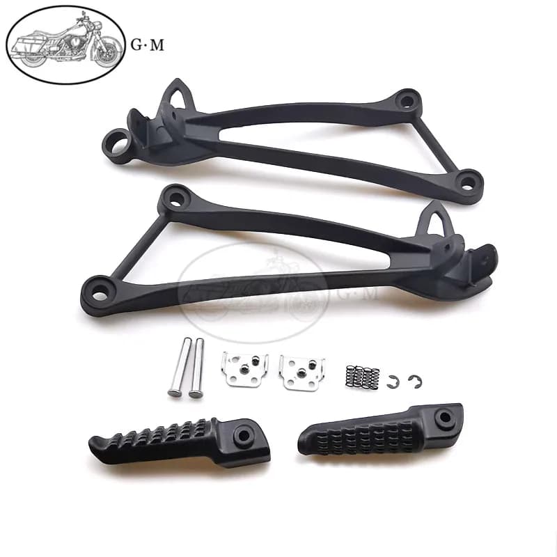 Moto poggiapiedi posteriore pedane Set staffa per Kawasaki ZX10R ZX-10R 2008-2010 ZX6R ZX-6R 2009-2018