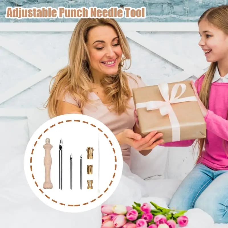 Adjustable Punch Needle Sewing Multifunction Needle Pen Professional Ergonomic Beginner-Friendly Craft Tool For Rug Embroidery