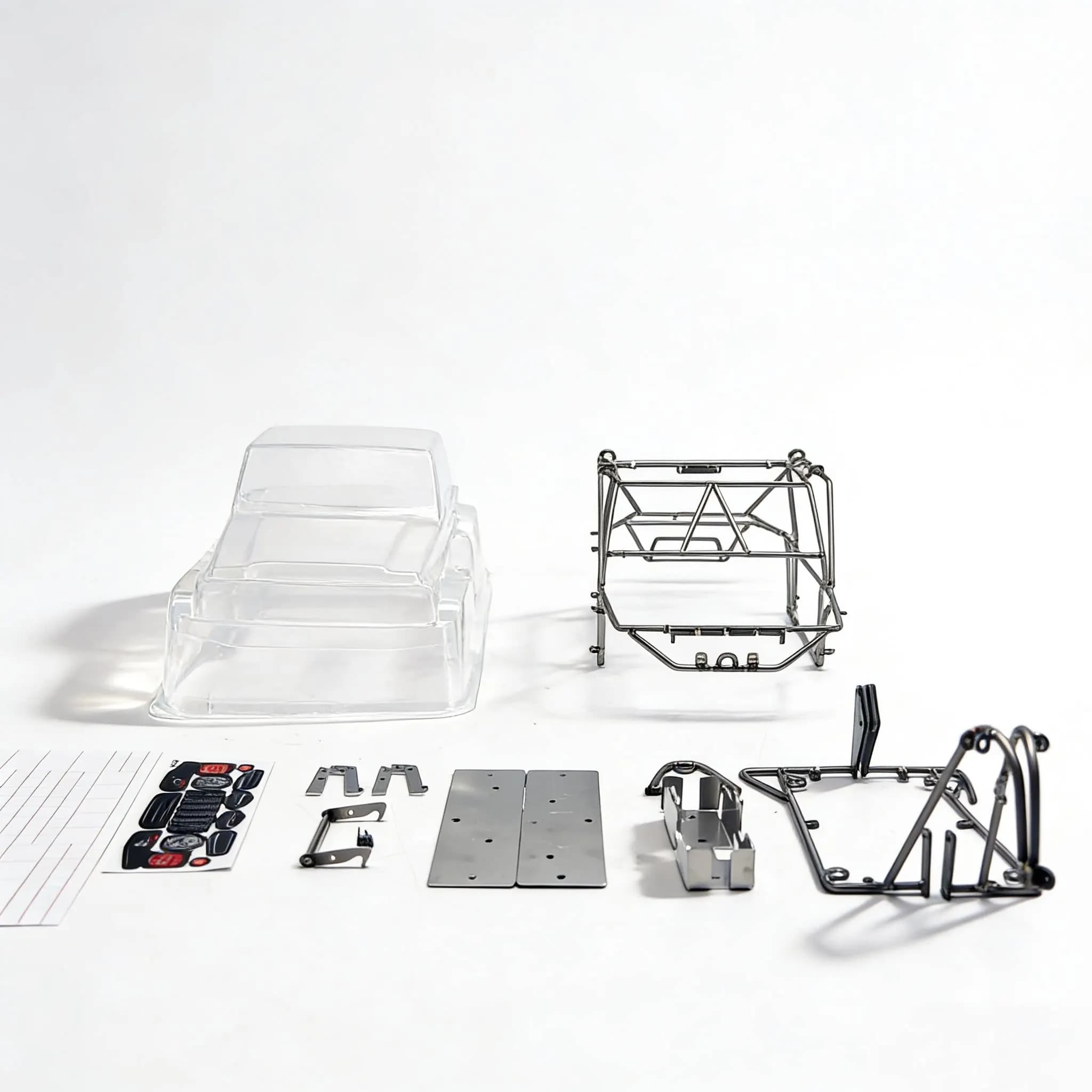 Telaio Monoscocca in Lega di Titanio R2 per Auto RC Crawler, Parti di Aggiornamento per RCRFC D1RC Rainforest Chariot