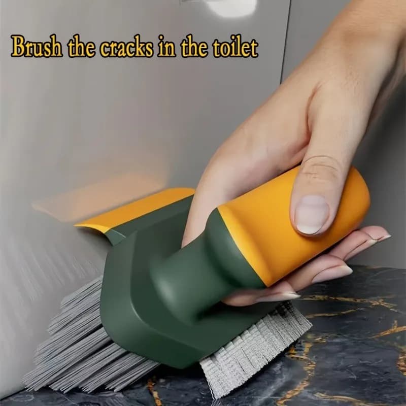 Spazzola per la pulizia degli spazi con setole a V, 90 ° Senza angolo morto, per WC/Grout, 16 cm/6,3 pollici