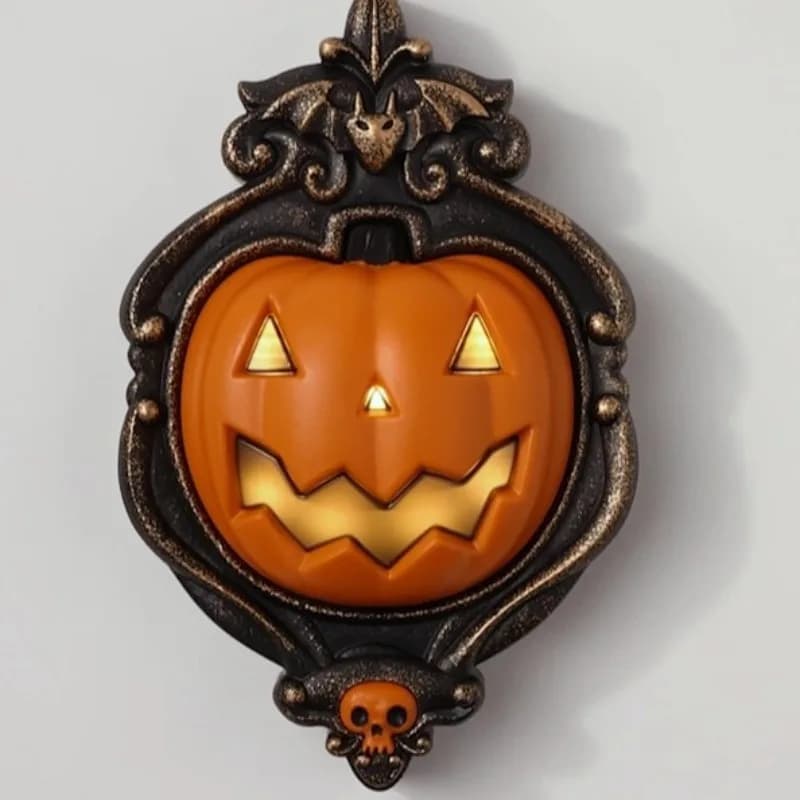 Lampade da parete per cortile di Halloween Testa per porta Appesa Banner Zucca Uomo Ciondolo in resina Sfondo Atmosfera Decorazione artistica appesa