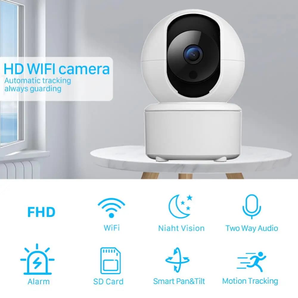 Yoosee APP 2MP 1080P Intercom PTZ IP Camera IR Night Vision Motion Detection Home Security Alarm Baby Monitor Auto Tracking