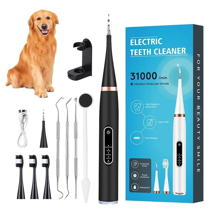 Ultrasonic Dental Cleaner for Dogs Electric Tooth Cleaner for Dog Teeth Cleaning Beauty Tool for Home Animal Dental Calculation