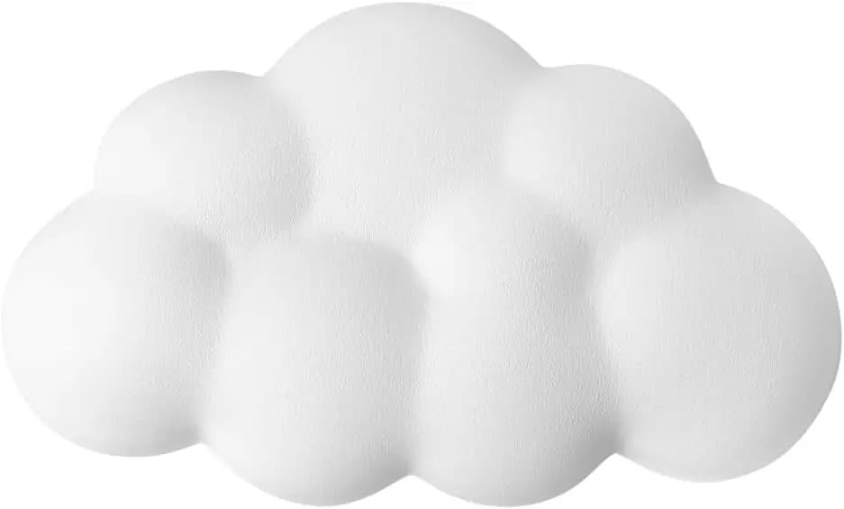 Cuscino Ergonomico per Polso in Morbida Pelle PU con Memory Foam per Mouse, Supporto Antidolorifico con Base Antiscivolo