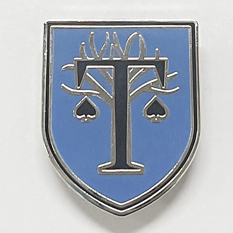 Heartstopper Truham Grammar School Logo Spilla smaltata Distintivo blu Zaino Cappello Borsa Decora
