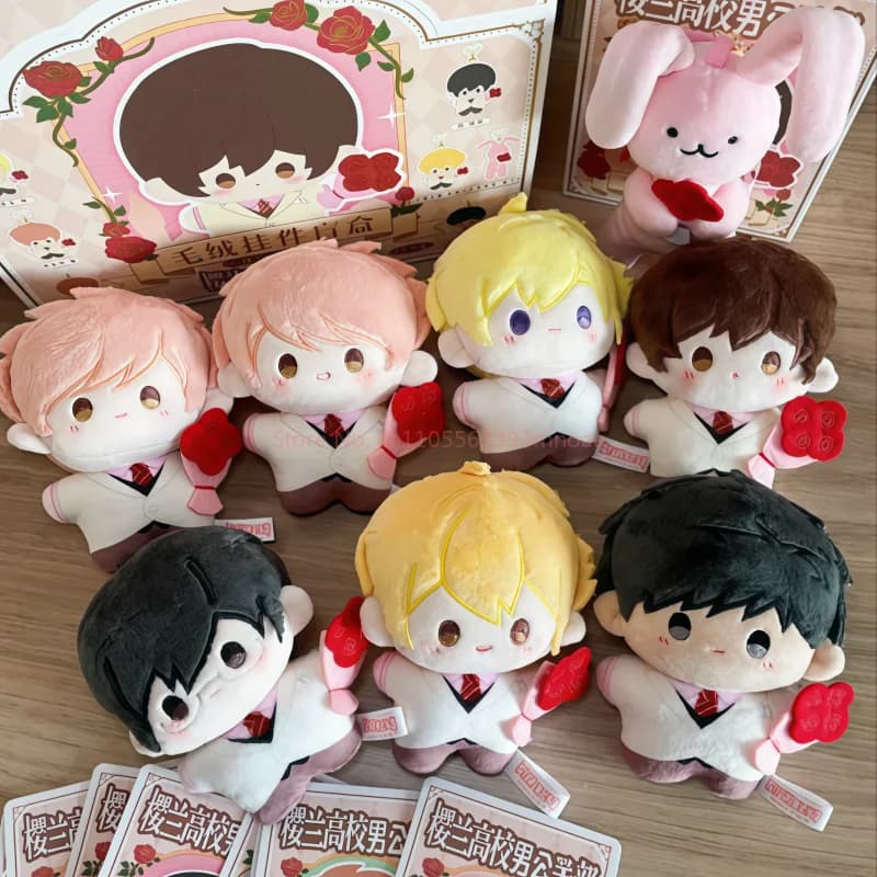 Ouran High School Host Club Serie Feibai Mengli Blind Box - Portachiavi Peluche Anime Carino, Giocattolo da Collezione, Mystery Box, Regalo per Ragazze