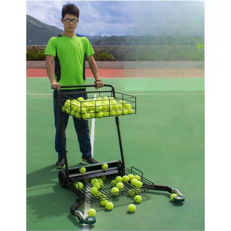 Macchina Automatica per il Recupero Palline da Tennis S705, Dispositivo per Allenatori e Giocatori