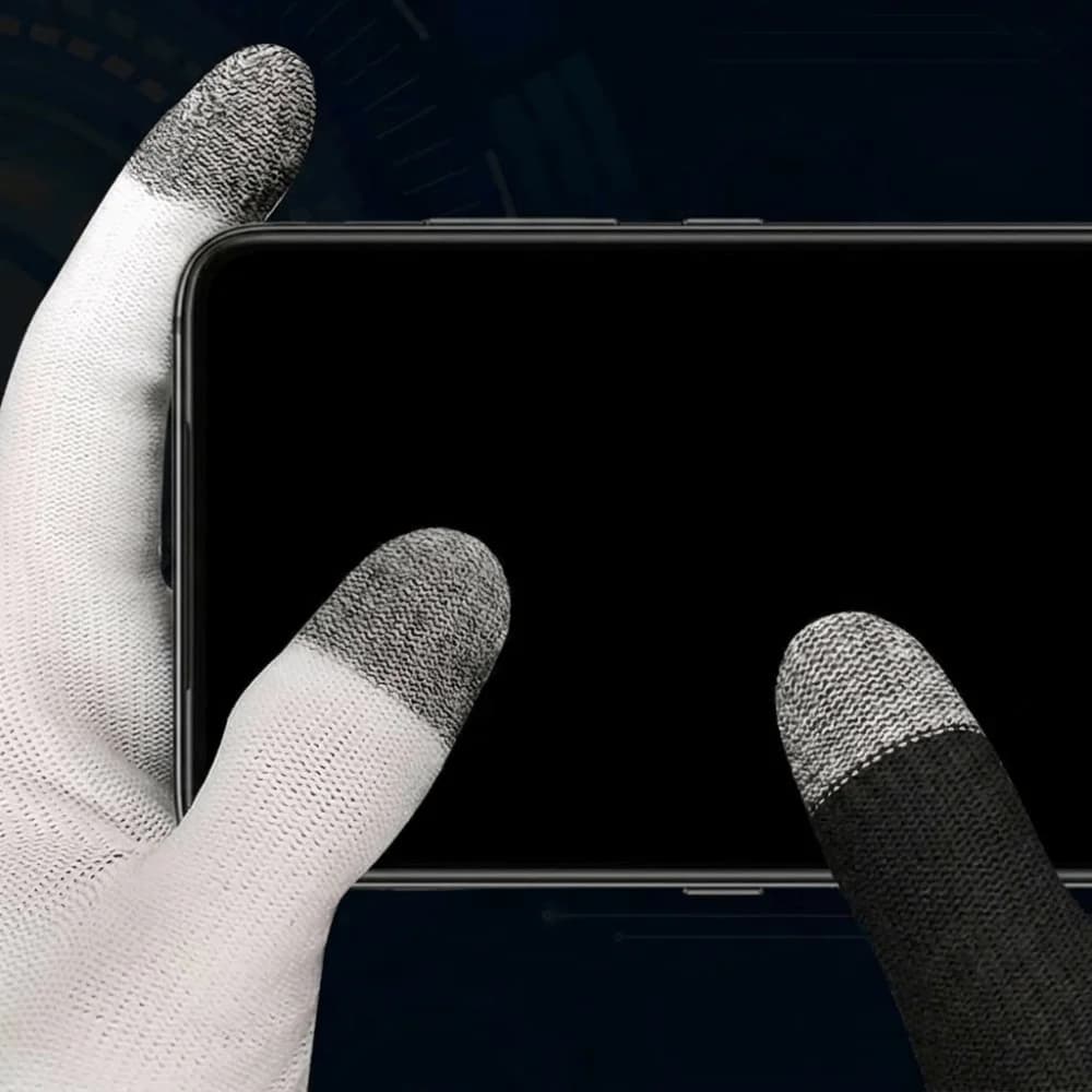 Hand Cover Gaming Finger Cover Breathable Solid Color Thumb Gloves Sweatproof Touch Screen Gamer Fingertips Sleeve Women