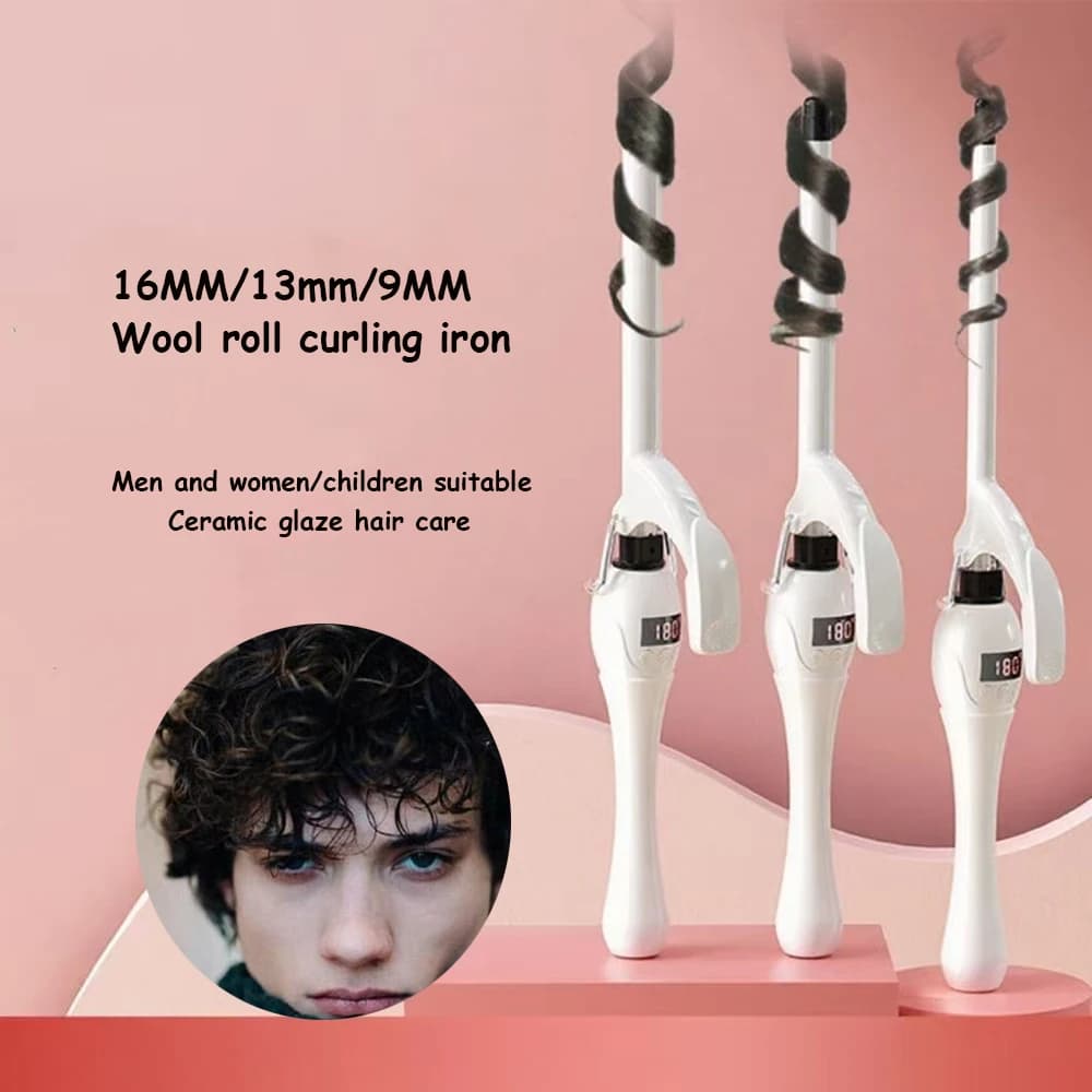 Iron ceramic heating hair curler, small electric hair curler, hair plate, styling tools