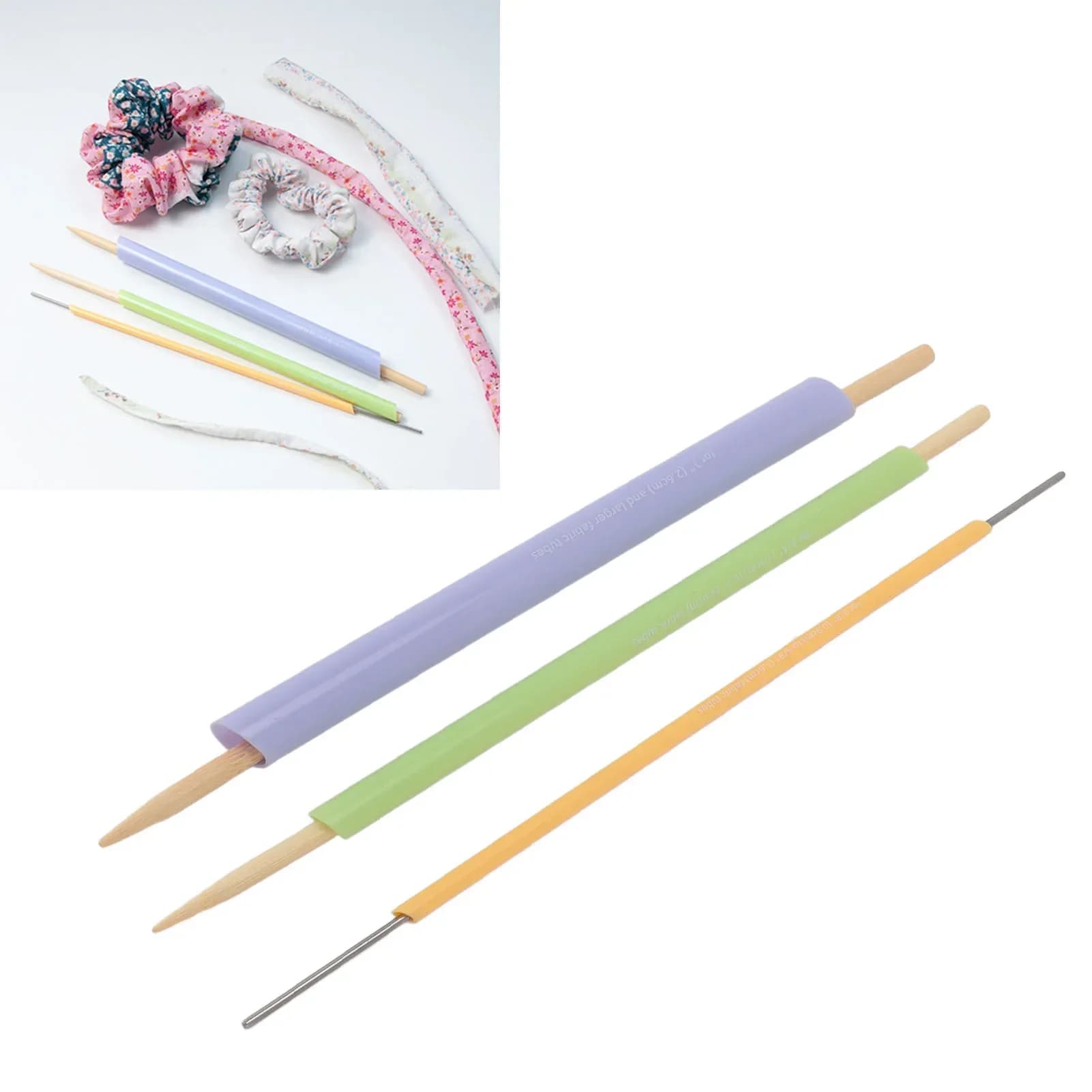 3 pezzi di rulli per tubi in tessuto multiuso portatile leggero efficiente Set di tessuti a rotazione rapida per accessori per cucire