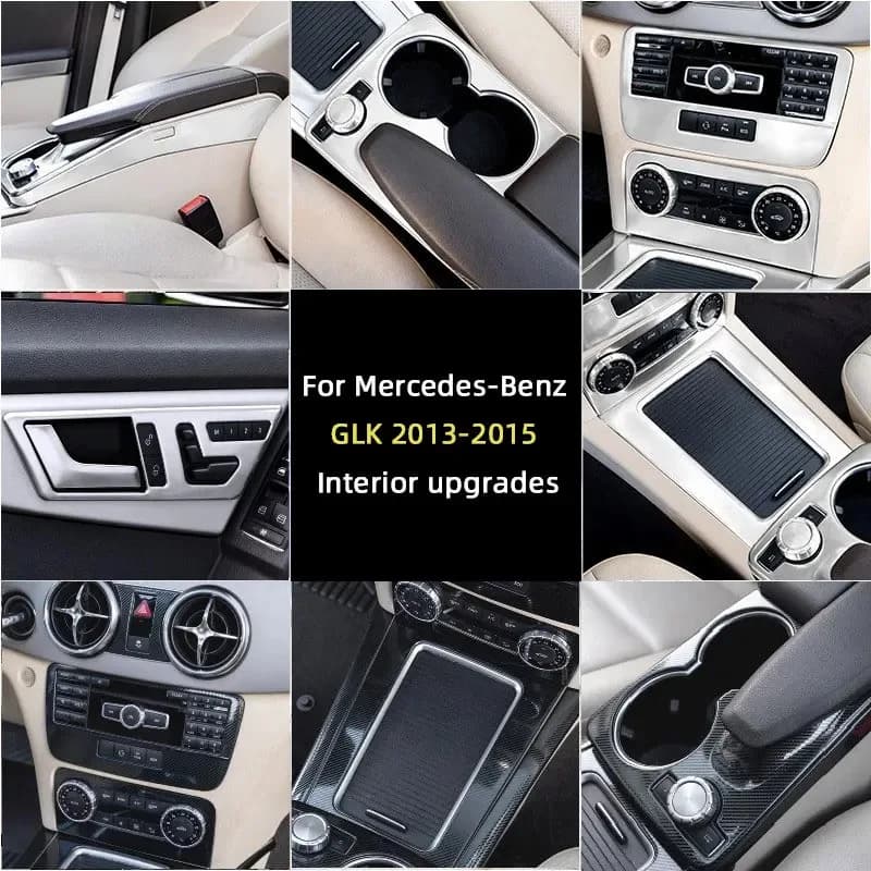For Mercedes Benz GLK X204 2013 2014 2015 Auto Central Console Air Conditioner Panel Cover, Arm Box Cover, Interior Accessory
