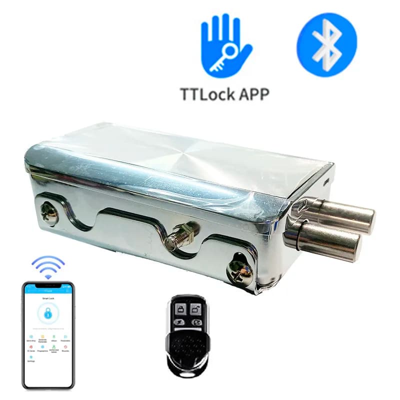Serratura elettronica intelligente Serratura automatica con telecomando RF wireless Serratura per porta in legno APP TTLOCK Serratura invisibile Bluetooth