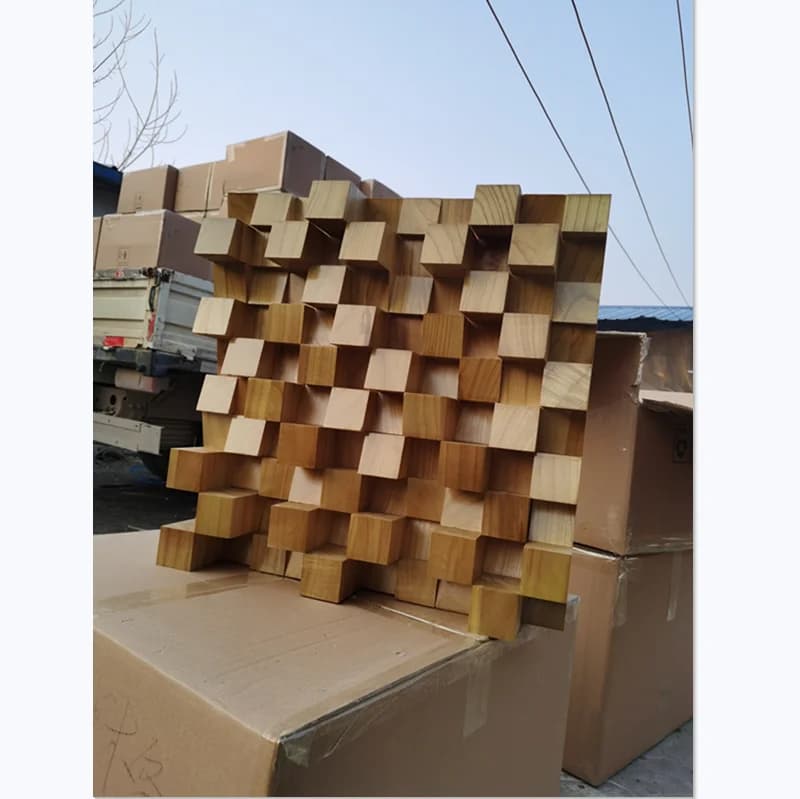 F-003 Diffusore Acustico in Legno Massello a Gamma Completa, Trappola per Assorbimento del Suono Secondario a Bassa Frequenza per Studio di Registrazione e Home Theater