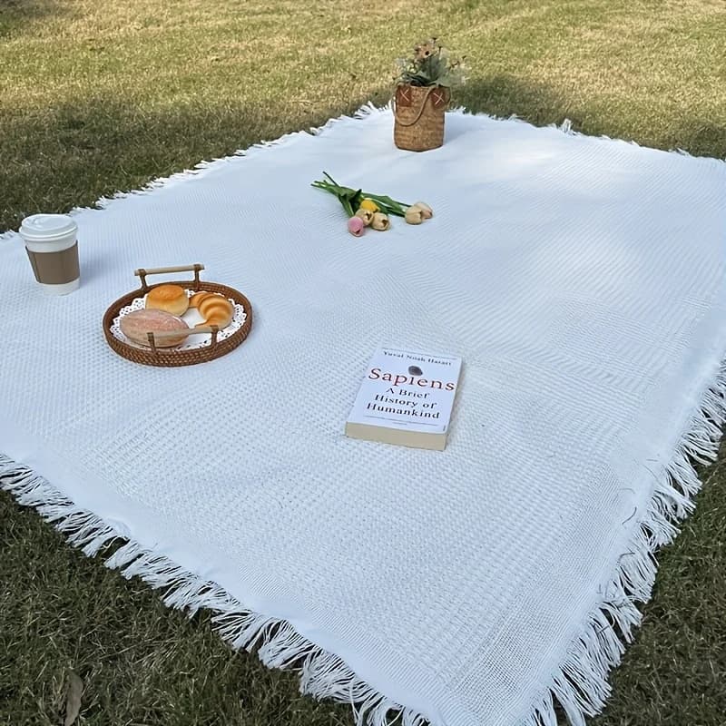 Polyester Waterproof Outdoor Picnic Mat Tent Ground Pad RV Camping Blanket Spring Travel Cover