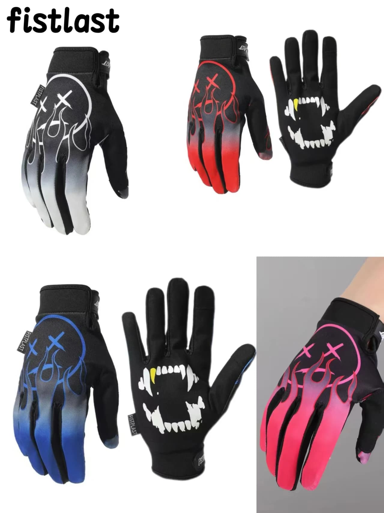 New Bosnia style bicycle off-road motorcycle riding outdoor sports long finger touch screen gloves