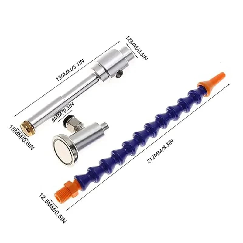 Pistola ad aria compressa Vortex Cooler, pistola di raffreddamento del dissipatore di calore del dispositivo di raffreddamento del tubo Vortex in lega di alluminio